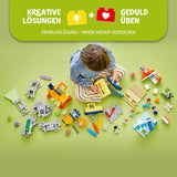 LEGO DUPLO Town Ferrovia interattiva grande, Giocattolo da costruzione per bambini dai 3 anni, Locomotiva Push & Go con luci e suoni, Parti di binari, Giocattolo educativo per bambini in età prescolare 10428 Set da costruzione Beuche den LEGO-Store