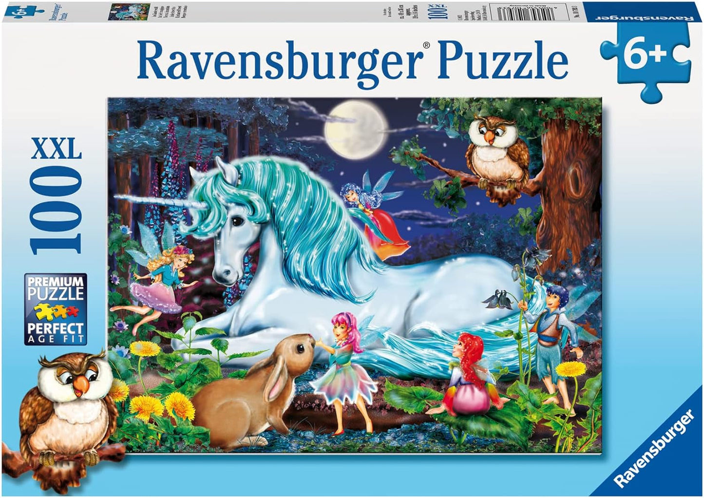 Puzzle per bambini Ravensburger - 10793 Nella foresta incantata - Puzzle Unicorno per bambini dai 6 anni in su, con 100 pezzi in formato XXL Puzzle Naty Shop Titolo predefinito