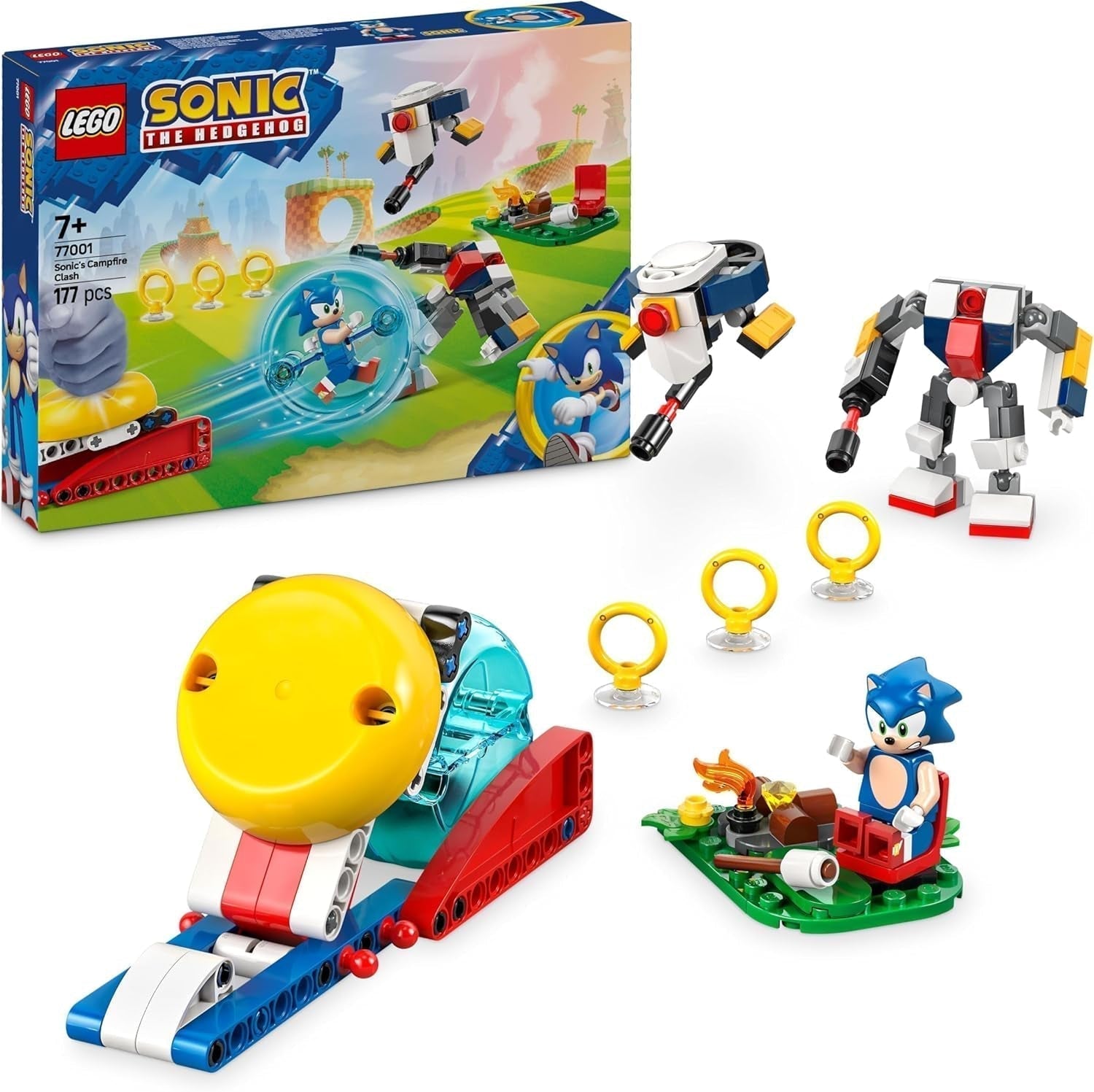 LEGO Sonic the Hedgehog Sonics Resa dei conti al falò Gioco giocattolo per bambini e appassionati di videogiochi Set da costruzione per ragazzi e ragazze Set di avventure di 7 anni Set da collezione 77001 Beuche den Titolo predefinito LEGO-Store