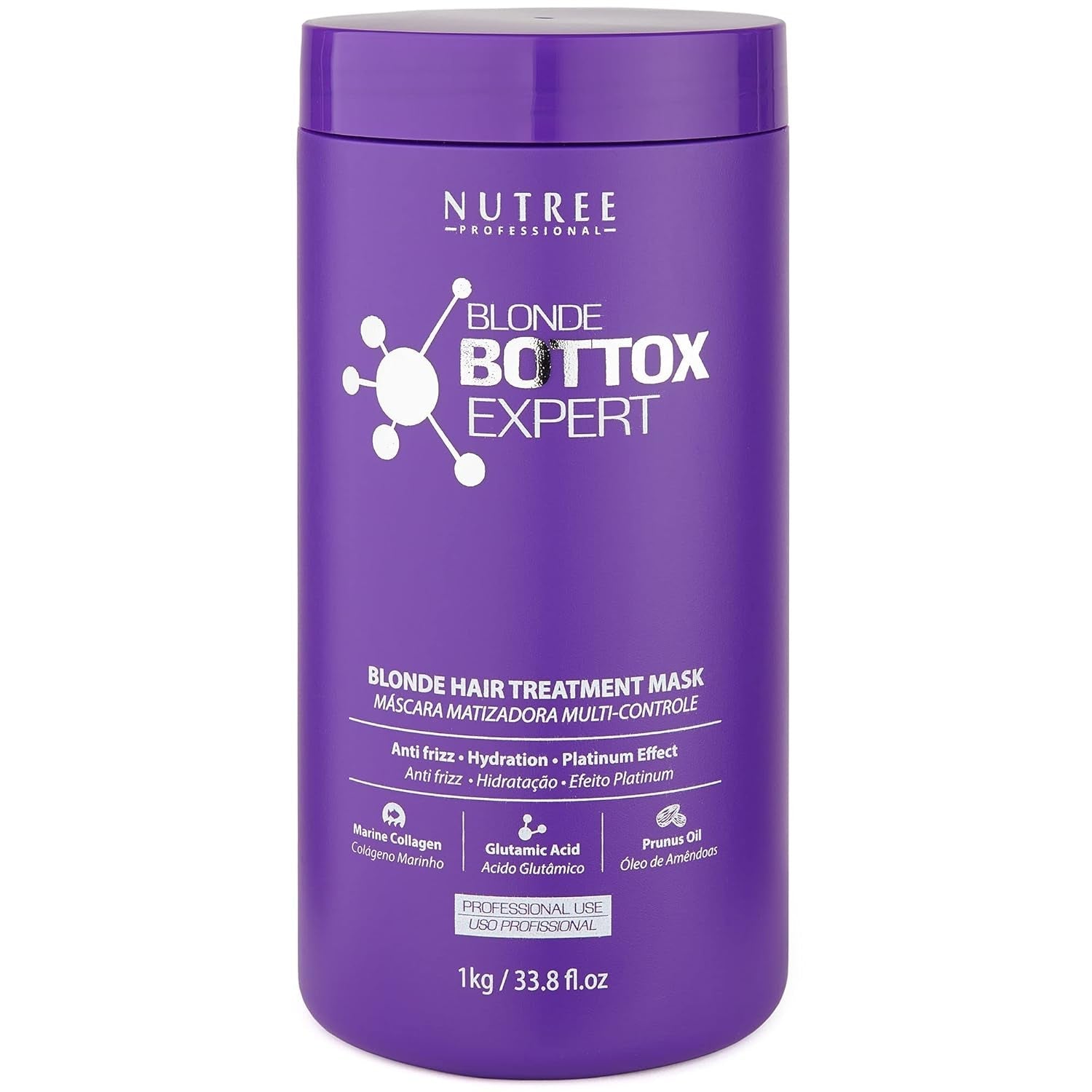 TRATTAMENTO PER CAPELLI BLONDE BONDOX 1kg Maschera termica professionale viola - Olio d'oliva - ripristina l'elasticità e la flessibilità dei capelli, ammorbidisce, idrata e dona lucentezza Naty Shop Hair Mask Titolo predefinito