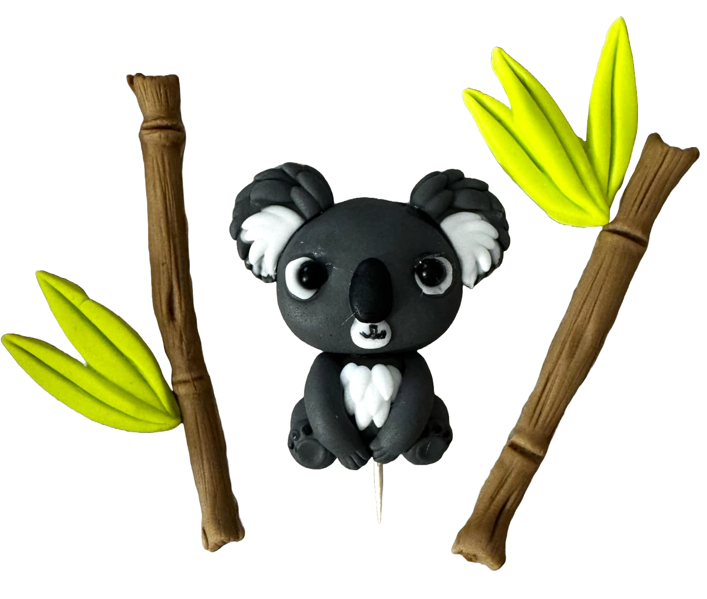 Set di 5 decorazioni commestibili in pasta di zucchero, Koala Chick Decorazioni in pasta di zucchero Nati Shop