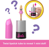 Barbie Mini Barbieland Set di 5 bambole Fashionistas, ca. Set collezione a sorpresa di mini bambole alte 3,8 cm con maniche di rossetto (gli stili possono variare), JBD26 Naty Shop Dolls
