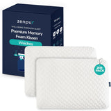 Set di 2 cuscini per il sostegno del collo 40X60-13 Cm - Cuscino per dormire ergonomico per collo e spalle, certificato Oeko-Tex Cuscini ortopedici cervicali Naty Shop Soft Confezione da 2 40 X 60 X 13 Cm
