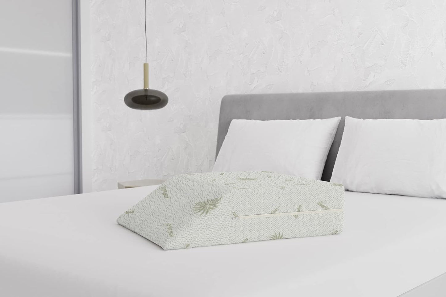 Cuscino Poggiapiedi Removibile Biancheria Da Letto Italiana, Aloe, 61X50X17Cm Cuscini Standard Naty Shop