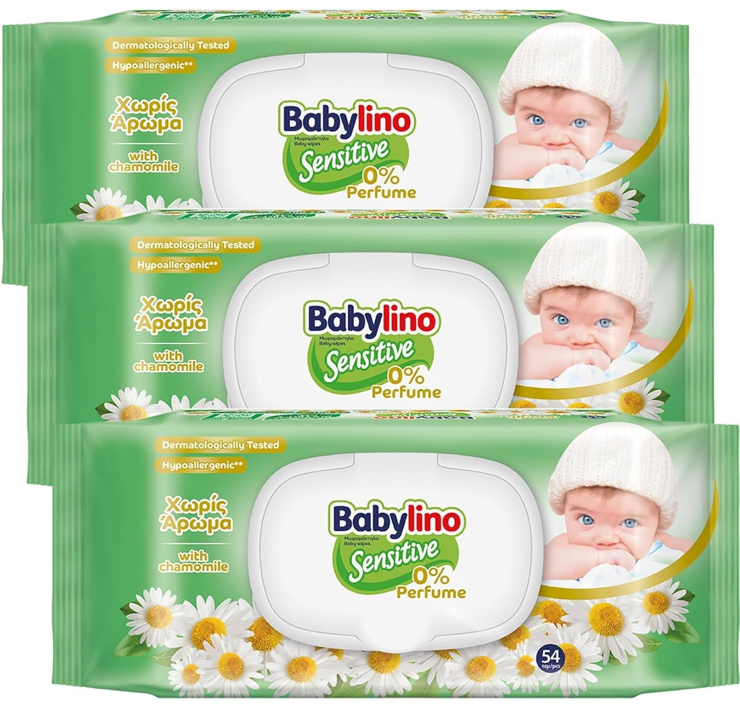 Salviette per neonati sensibili, 0% di profumo, 98% di formula naturale che ripristina l'equilibrio del pH della pelle, Sigillo di freschezza, 54 salviette