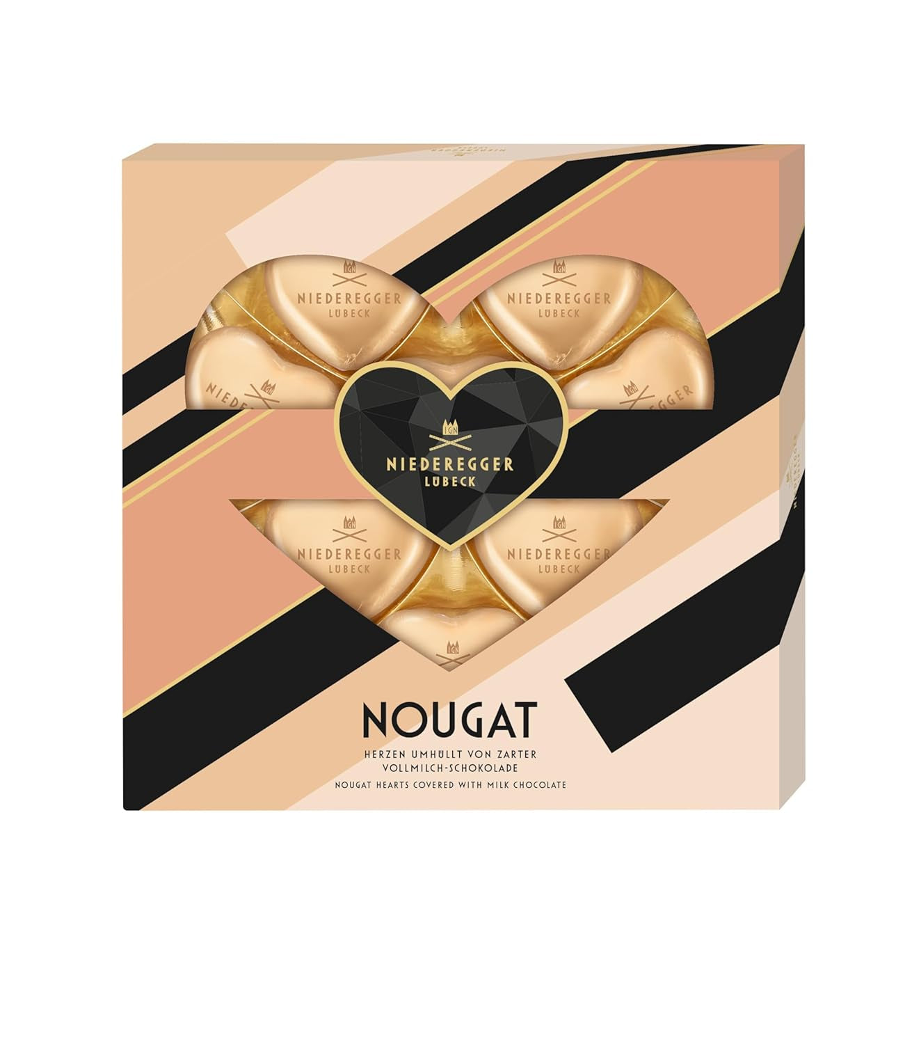 Cuori di torrone Niederegger, 125 g