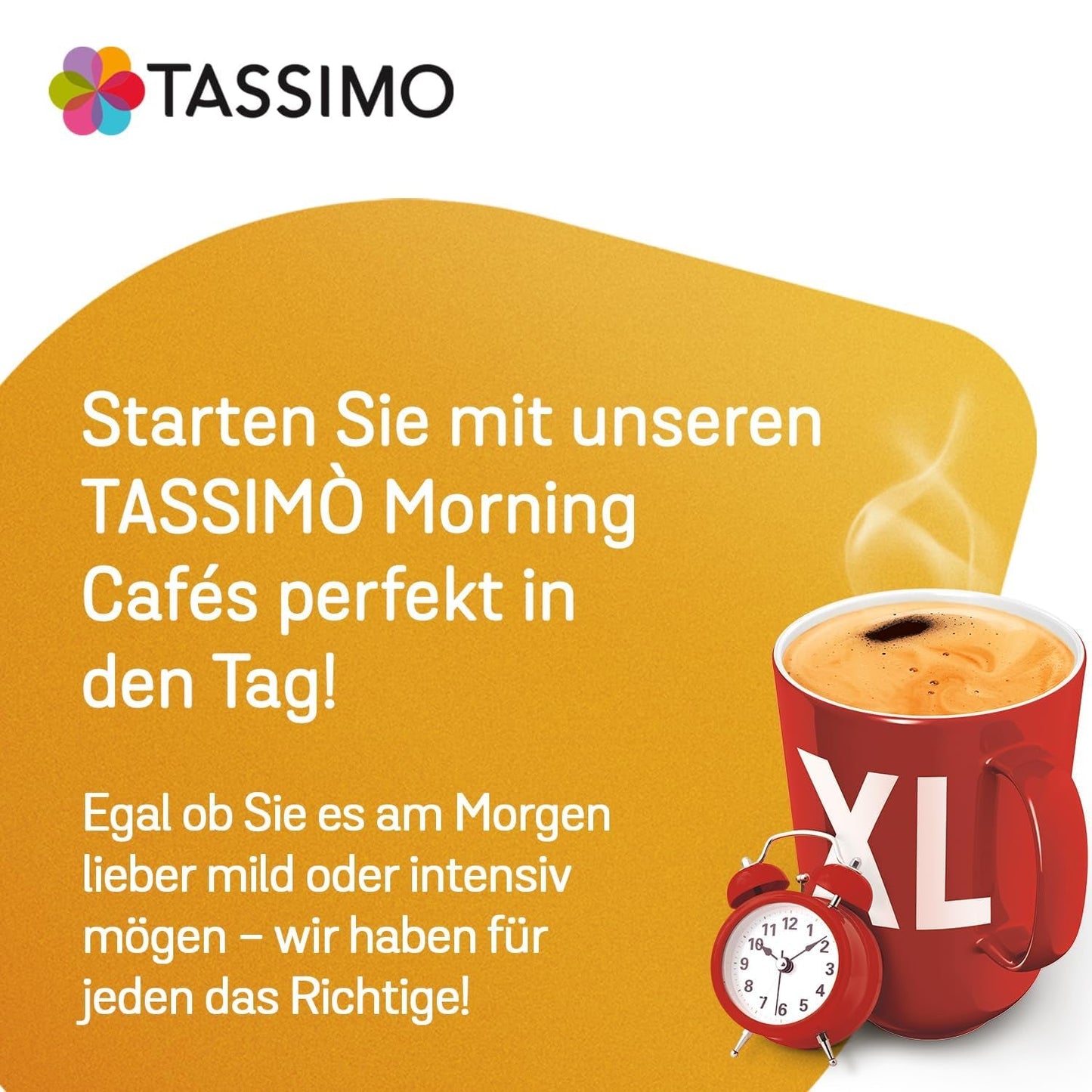 Tassimo Kapseln Moring Café XL Forte e intenso, confezione grande, 5 x 21 pastiglie, 105 Kaffeekapseln