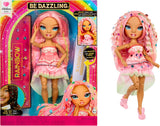 Rainbow High Be Dazzling - Adeline Rose - Bambola alla moda rosa da 28 cm con strumento per decorare, pietre preziose scintillanti e accessori per lo styling