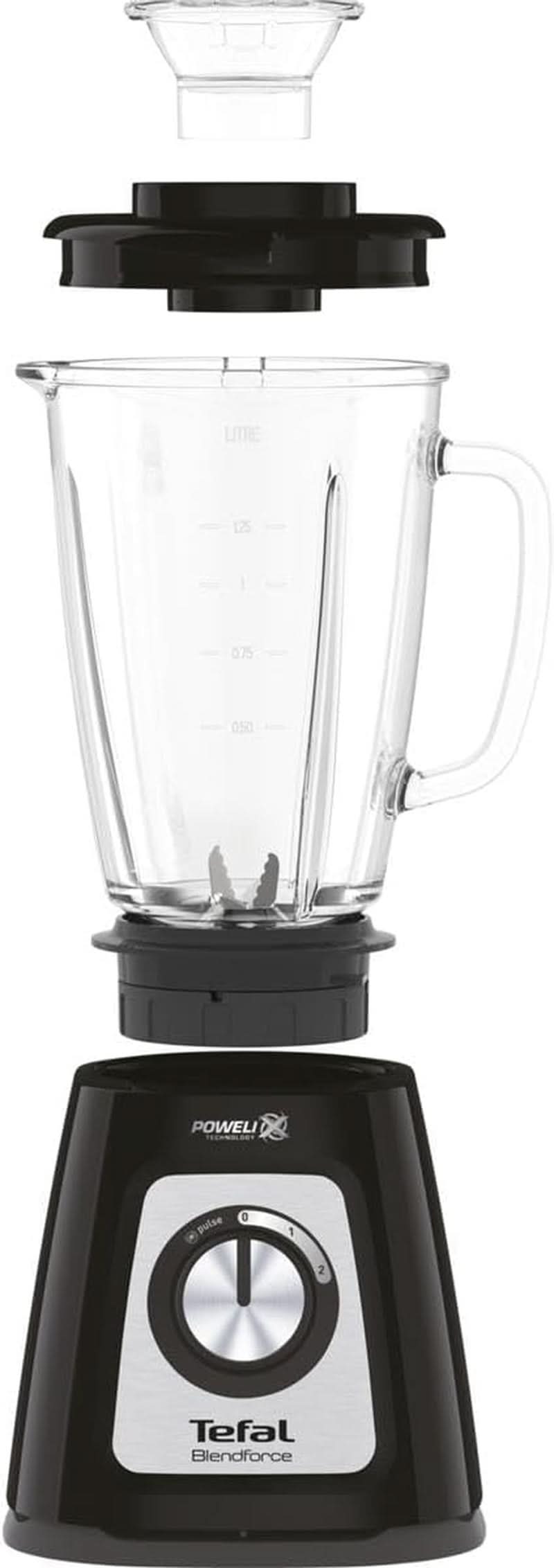Tefal BL435831 BL4358 Robot da cucina, Vetro, 1,75 Litri, Schwarz Cucina Naty Shop