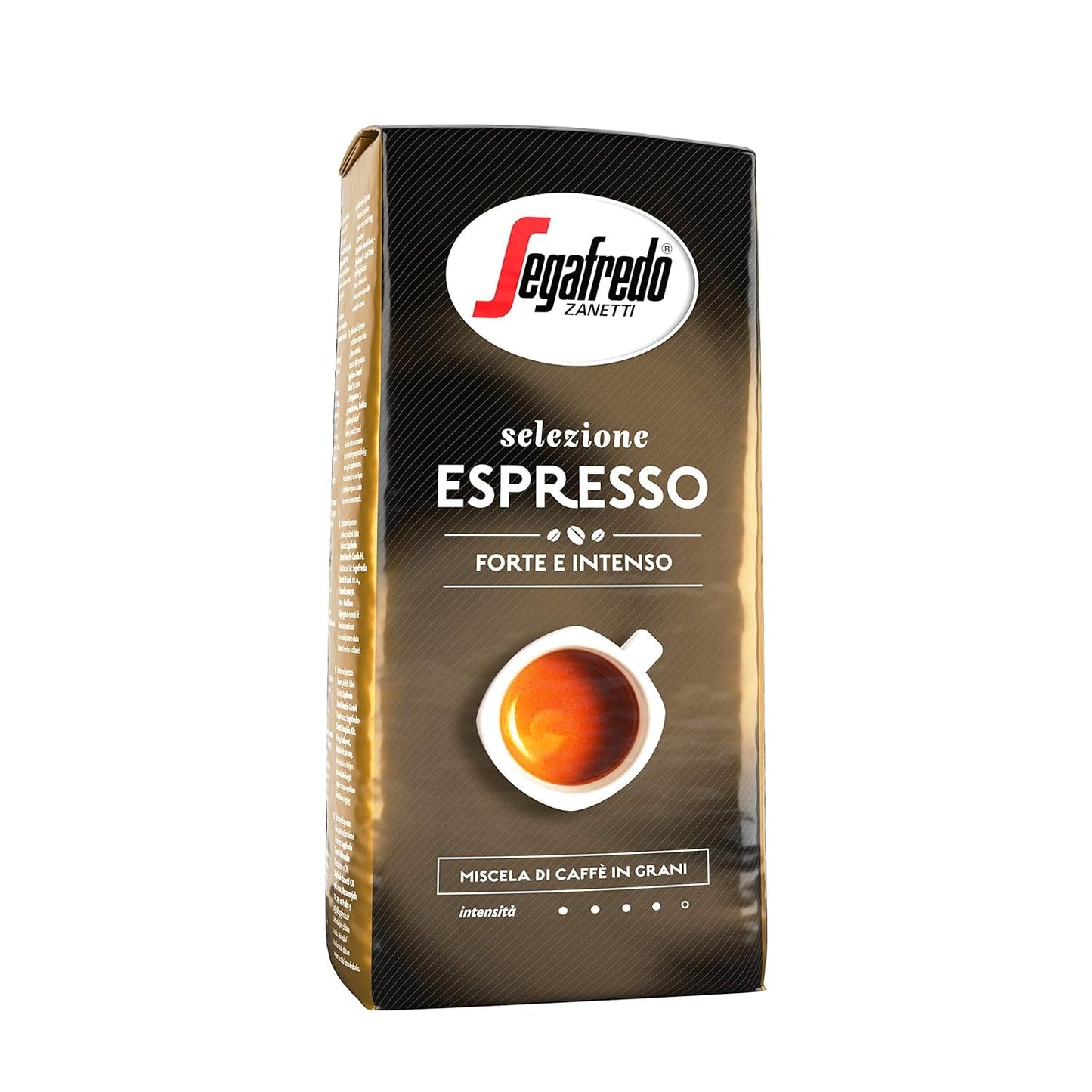 Segafredo Zanetti Selezione Espresso - Chicco intero (confezione da 1kg) - Adatto a tutte le specialità di caffè italiane - Tostatura da media a scura, sapore forte e intenso