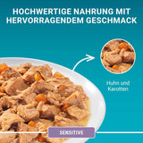 PURINA ONE Sensitive cibo umido per gatti, teneri pezzi in salsa di pollo, confezione da 26 (26 x 85g)