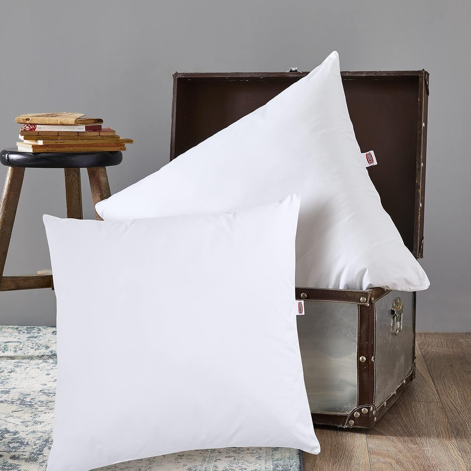 DODO 2 pezzi, ultra morbido, 60 x 60 cm, morbido comfort, 2 cuscini Arizona, circolazione dell'aria e gonfiabile, lavabile in lavatrice a 40°C Naty Shop Cuscini standard