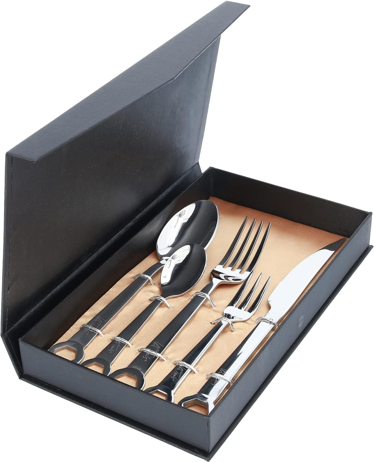 Set posate 5 pezzi, acciaio inox Kitchen Naty Shop