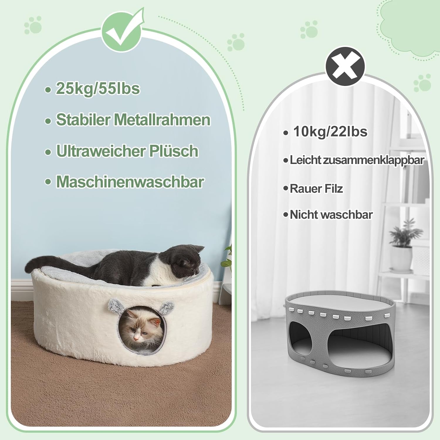 Coperte e Arredi, Animali Domestici, Grotte e Casette, Gatti, Letti per gatti, Gatti - Letti, materassi