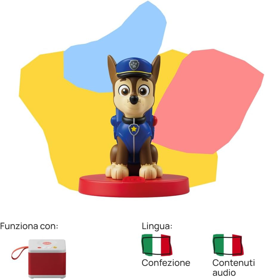 Figura sonora - PAW Patrol Puppy team: Chase - storie e favole sonore, bambini e bambine 2-4 anni, versione italiana Baby Toys Naty Shop