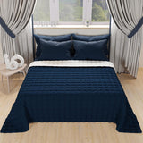 PETTI Artigiani Italiani - Trapunta letto singolo, trapunta double face, trapunta primaverile, blu notte, bianco, Piumini e Trapunte 100% Made in Italy Naty Shop