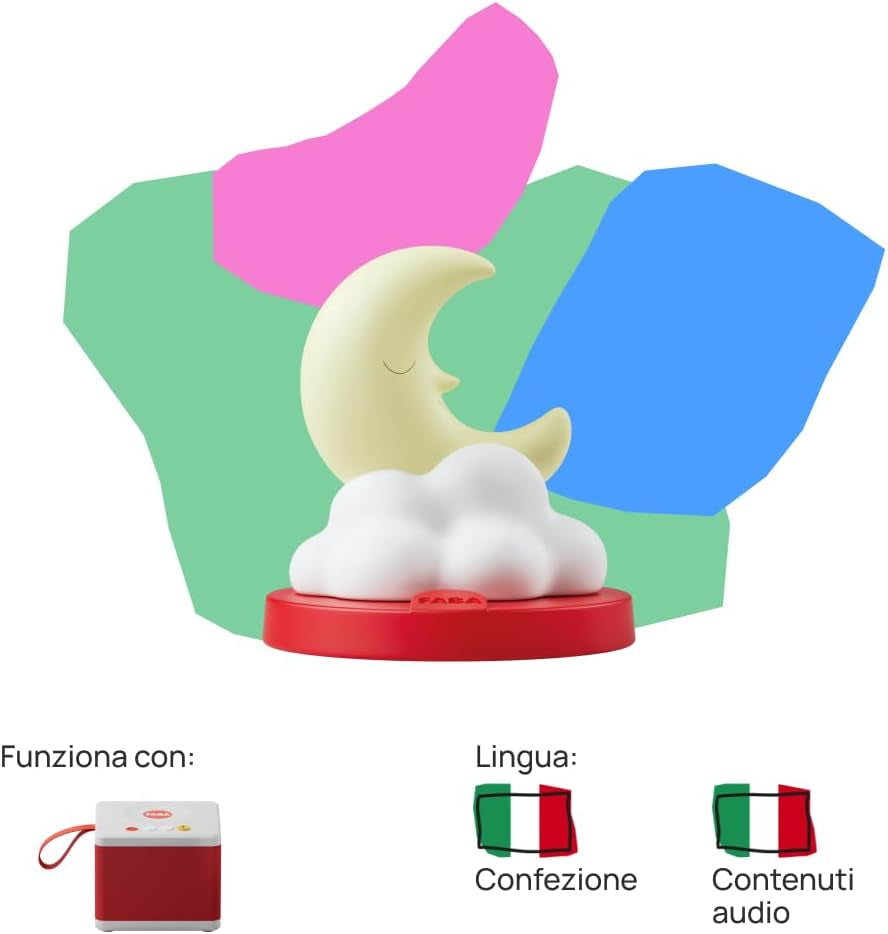 Figura sonora - favole della buonanotte - racconti e fiabe sonore - giocattolo con contenuti educativi, bambini e bambine 3-5 anni, versione italiana Bebe Toys Naty Shop