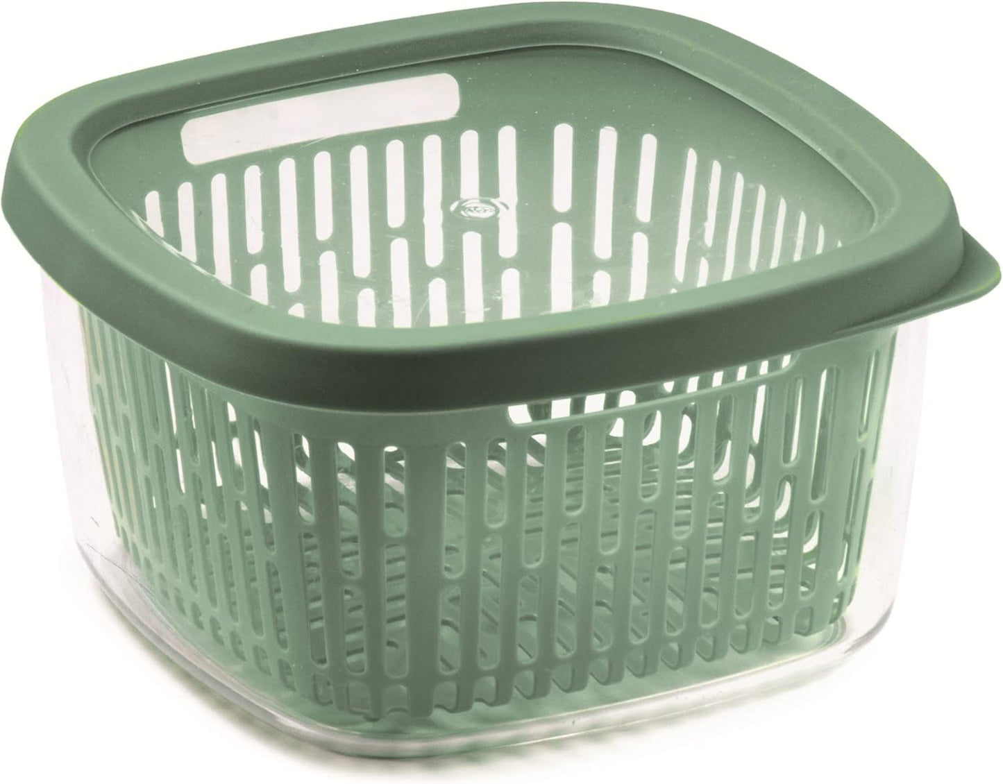 Sega per conservare sapore frutta, plastica, verde, 4 LT - rettangolare Scatole conservazione alimenti Naty Shop Green 1,5 Lt - quadrata