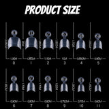600 pezzi di unghie artificiali ovali corte 12 misure mezza copertura punte per unghie finte acriliche unghie artificiali per manicure donna salone fai da te (trasparente)