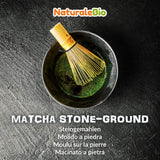 Polvere di Tè Matcha Grado Cerimoniale Naturalebio Tè verde originale dal Giappone. Polvere di tè verde matcha di grado cerimoniale prodotta a Uji, Kyoto. Ideale per bere, cucinare e bere latte. Scatola da 30 gr.