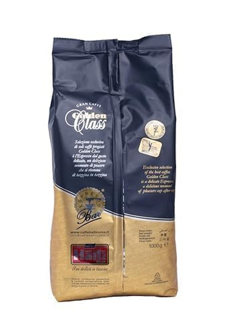 Caffè Haiti Roma Gran Caffè Golden Class in grani in confezioni da 1 kg. Tostatura artigianale italiana e miscela di qualità.