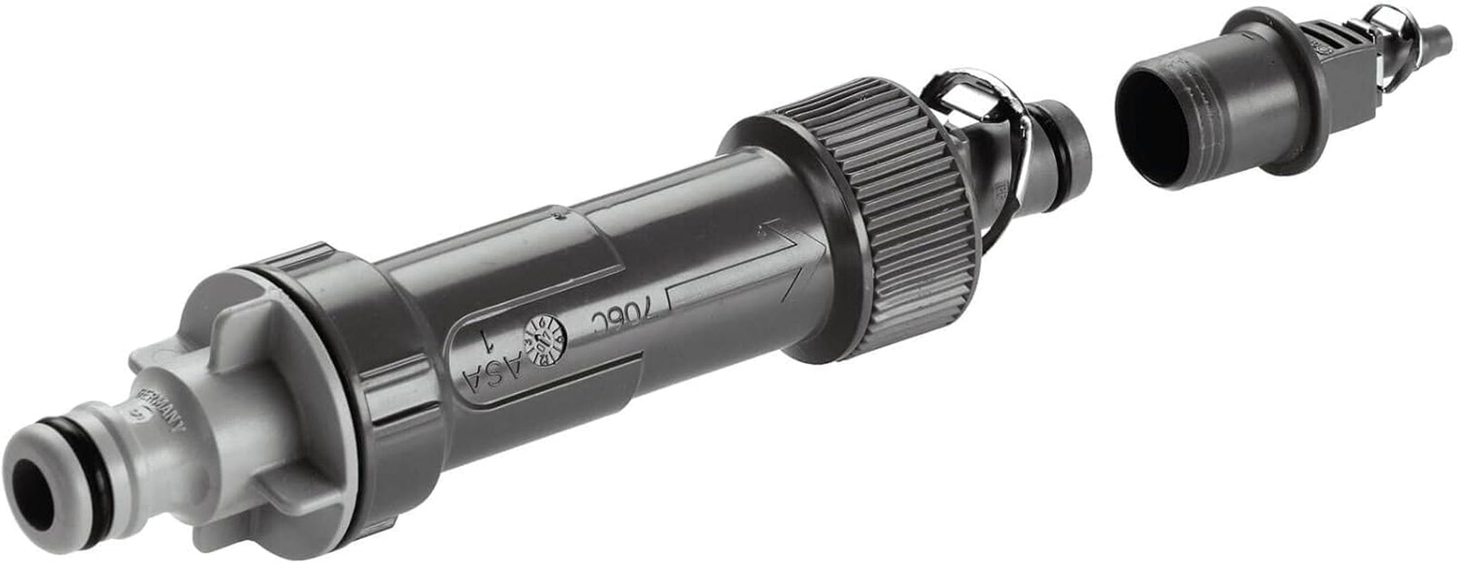 Sistema di irrigazione Gardena Micro-Drip Basic Unit 2000: Unità base per la riduzione della pressione, portata d'acqua ca. 2.000 l/h, tecnologia di collegamento semplice e veloce (1354-20)