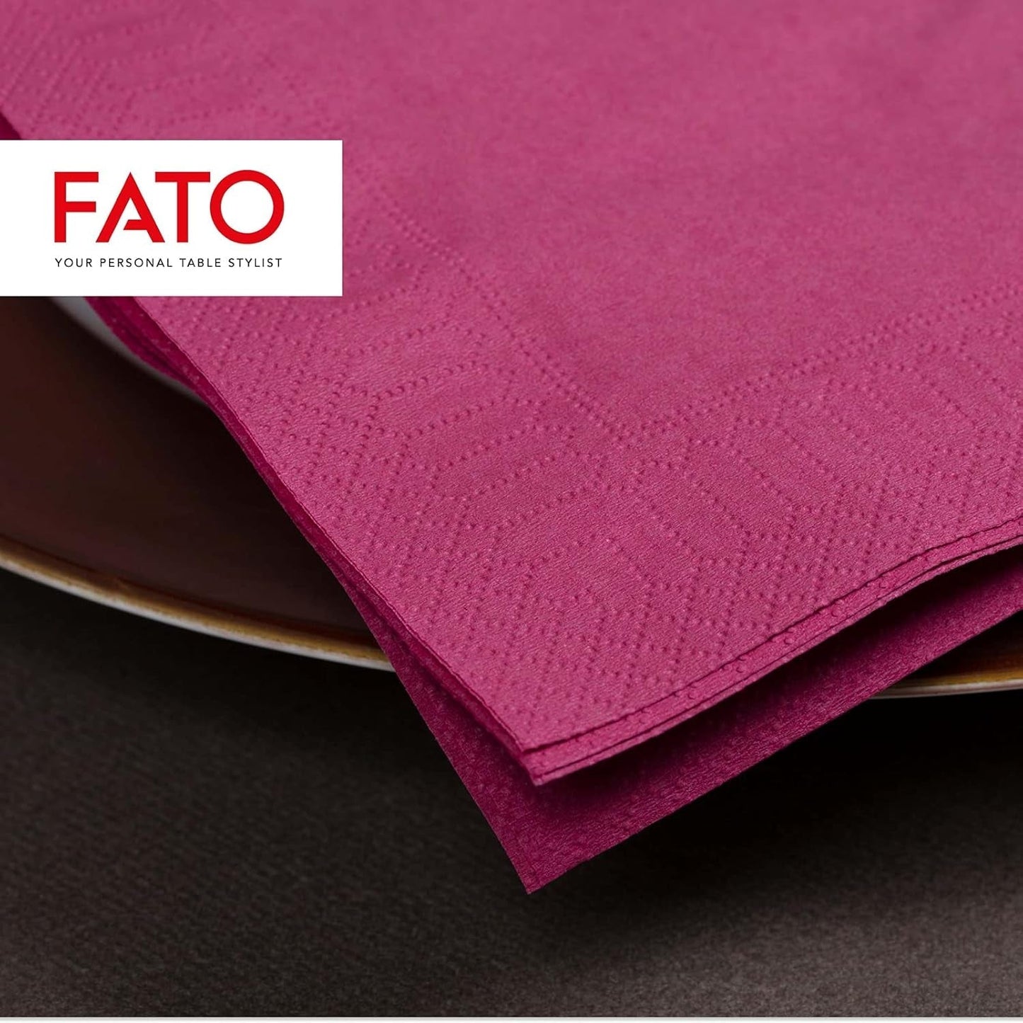 - Tovaglioli di Carta Usa e Getta, Ideali per Aperitivi e Cocktail, Confezione da 100 Tovaglioli, Formato 24X24, 4 Veli, 2 Veli, Colore Bordeaux, Carta 100% Pura Cellulosa, Certificato Fsc