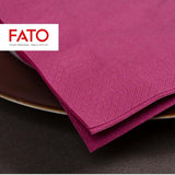 - Tovaglioli di Carta Usa e Getta, Ideali per Aperitivi e Cocktail, Confezione da 100 Tovaglioli, Formato 24X24, 4 Veli, 2 Veli, Colore Bordeaux, Carta 100% Pura Cellulosa, Certificato Fsc