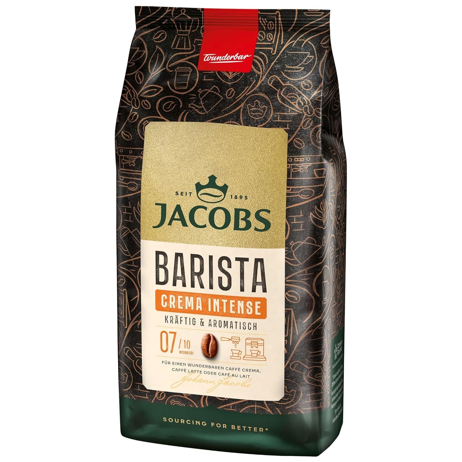 Caffè in grani JACOBS Barista Editions Crema Intensa (4 x 1 kg)