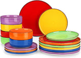 Servizio Piatti 6 Persone Vancasso Bonita Servizio Piatti In Gres 18 Pezzi Set Ciotole E Piatti Servizio Rotondo Combinazione Di 6 Piatti Piani Piatti Da Insalata E Ciotole Ciascuno
