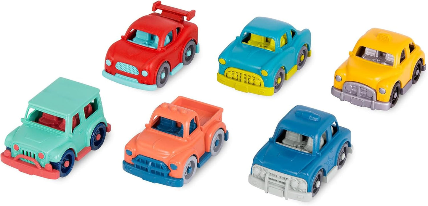 Battat in plastica, BT2525Z Volante interattivo giocattolo, anche per viaggi e giri in macchina, con luci e suoni per bambini dai 2 anni in su, Rosso, Compatibile con le macchinine Giochi per bambini Naty Shop Mini Cars