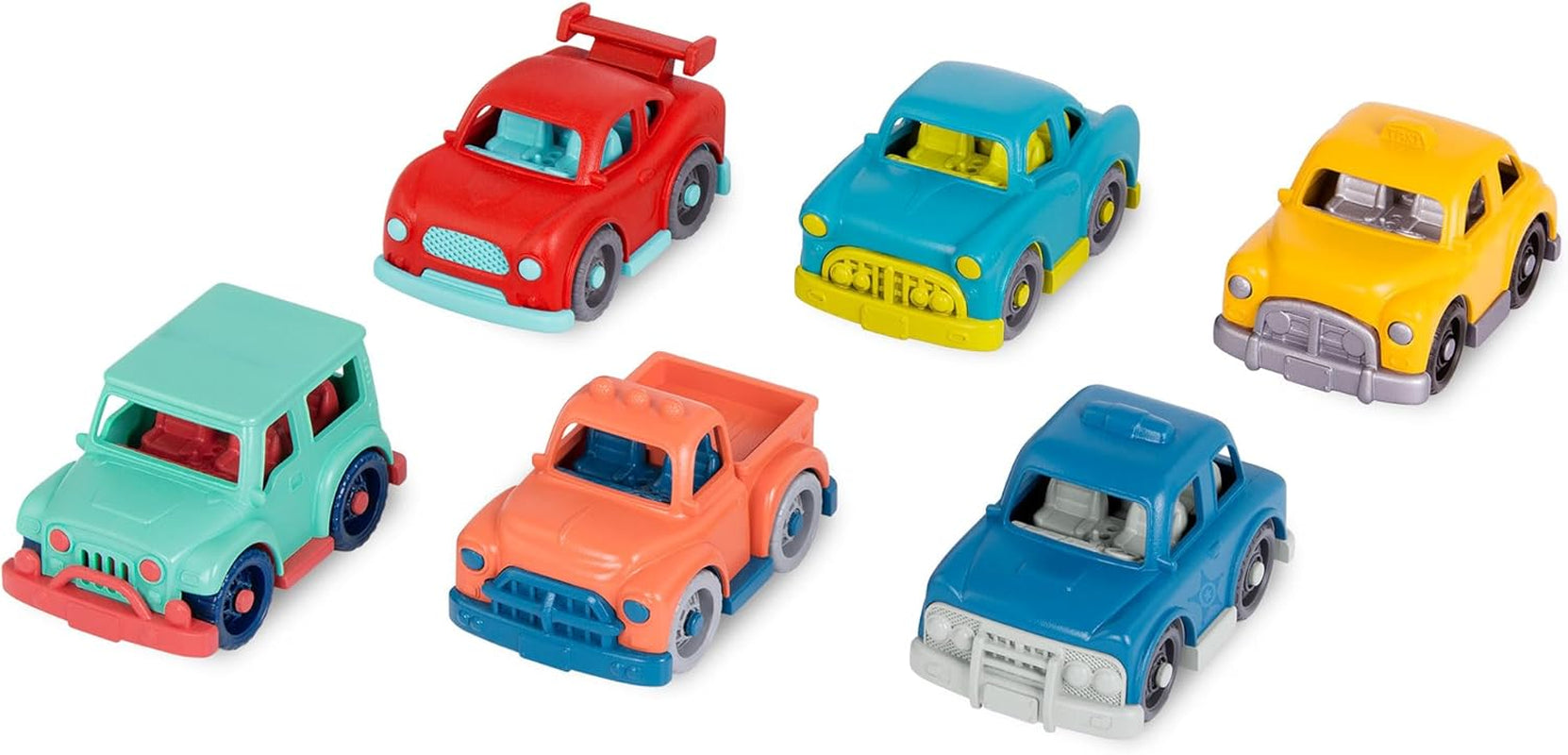 Battat in plastica, BT2525Z Volante interattivo giocattolo, anche per viaggi e giri in macchina, con luci e suoni per bambini dai 2 anni in su, Rosso, Compatibile con le macchinine Giochi per bambini Naty Shop Mini Cars
