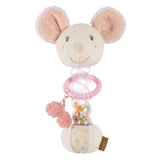 Topo Fehn Rainmaker - giocattolo per la motricità con campanello per afferrare e fare rumore - il bastone con campanello stimola giocosamente i sensi e le capacità motorie - per neonati e bambini a partire da 0 mesi Baby Toys Naty Shop Mouse