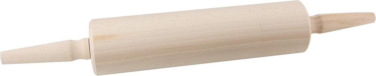 Mattarello Fackelmann FAIR, in legno di faggio certificato FSC, mattarello con manici ergonomici (colore: marrone), quantità: 1 pezzo