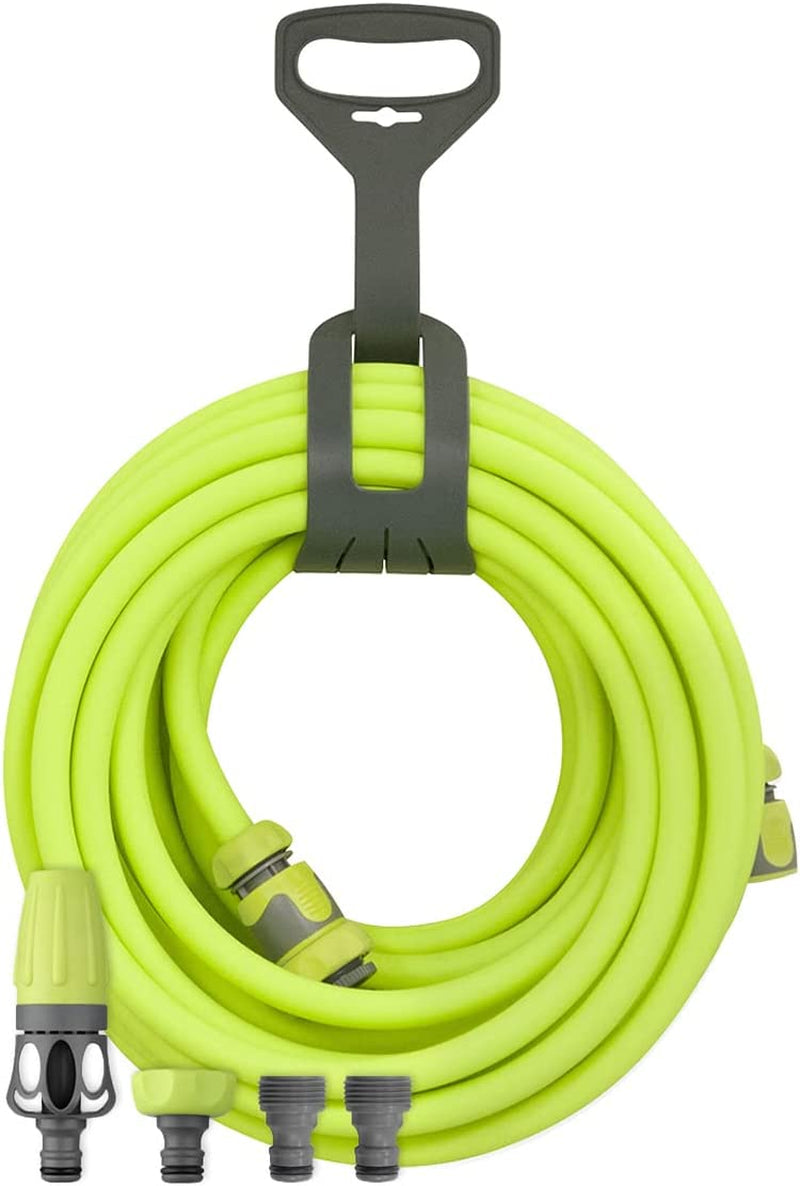 Set tubo da giardino a collegamento rapido, 1/2 pollice x 50 piedi, resistente, leggero, sicuro per l'acqua potabile - hfzg12050qn