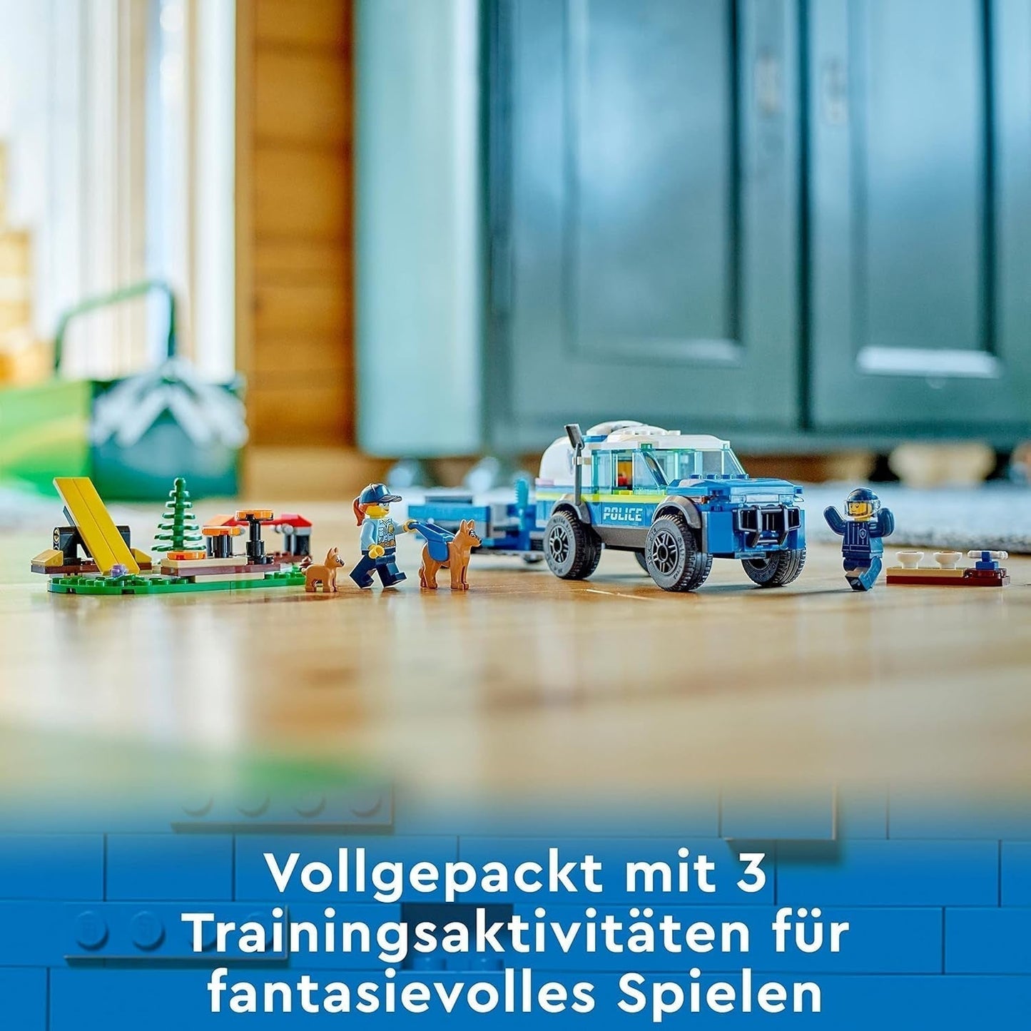 LEGO City 60369 Addestramento mobile del cane della polizia, auto della polizia giocattolo con rimorchio, personaggi di cani e cuccioli, set di animali per bambini dai 5 anni in su Set di costruzione Besuche den LEGO-Store