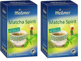 Meßmer SPIRITO MATCHA | Tè verde con Matcha | 20 bustine di tè | Vegano | Senza glutine | Senza lattosio (confezione da 2)