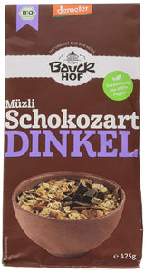 Bauck HOF Dinkelmüsli Schokozart, 425G (confezione 1Er) Cereali Naty Shop 425 G (confezione 1Er)