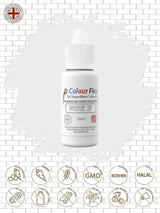Sugarflair Colourflex Colorante alimentare bianco a base di olio, colorante alimentare liquido altamente concentrato, colorante alimentare per crema al burro, cioccolato, pasta, fondente, glassa e altro - 15 ml
