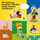 Animali creativi LEGO Classic, scatola con mattoncini colorati, costruisci figurine di animali in mattoncini come cane, gatto, coniglio, criceto e uccello, giocattolo da costruzione per ragazzi e ragazze a partire da 5 anni 11034 Set da costruzione Besuche den LEGO-Store