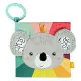 Fehn Libro illustrato morbido Bruno - libro morbido per neonati in stoffa con motivi di animali - libro giocattolo in stoffa da appendere per passeggini e seggiolini auto - libro con petardi per neonati e bambini da 0+ mesi Baby Toys Naty Shop Koala