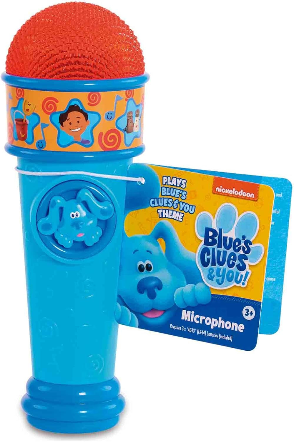 Blu e suggerimenti Microfono blu Giocattolo per cani Indizi blues Serie di cartoni animati Canzone per ragazzi e ragazze dai 3 anni in su Multicolor Bebe Naty Shop Toys Titolo predefinito