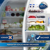 CARE + PROTECT Contenitore per alimenti intelligente, perfettamente impilabile, organizer per frigorifero, protegge gli alimenti dall'umidità, mantiene gli alimenti freschi più a lungo, 2,15 l Contenitori per alimenti Naty Shop