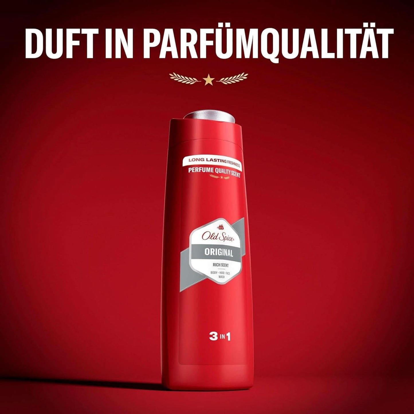 Old Spice Gel doccia e shampoo 3 in 1 originali per uomo, doccia e bagno 400 ml Naty Shop
