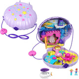 Polly Pocket Coffin Tema subacqueo Borsa a conchiglia avvolgente 2 bambole 1 sottomarino Polly Pocket Sirena giocattolo età 4 GNH11 Naty Shop Bambole Viola
