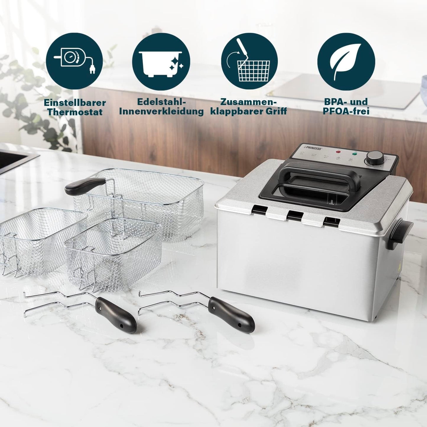 Friggitrice Princess, varie dimensioni Elettrodomestici Naty Shop