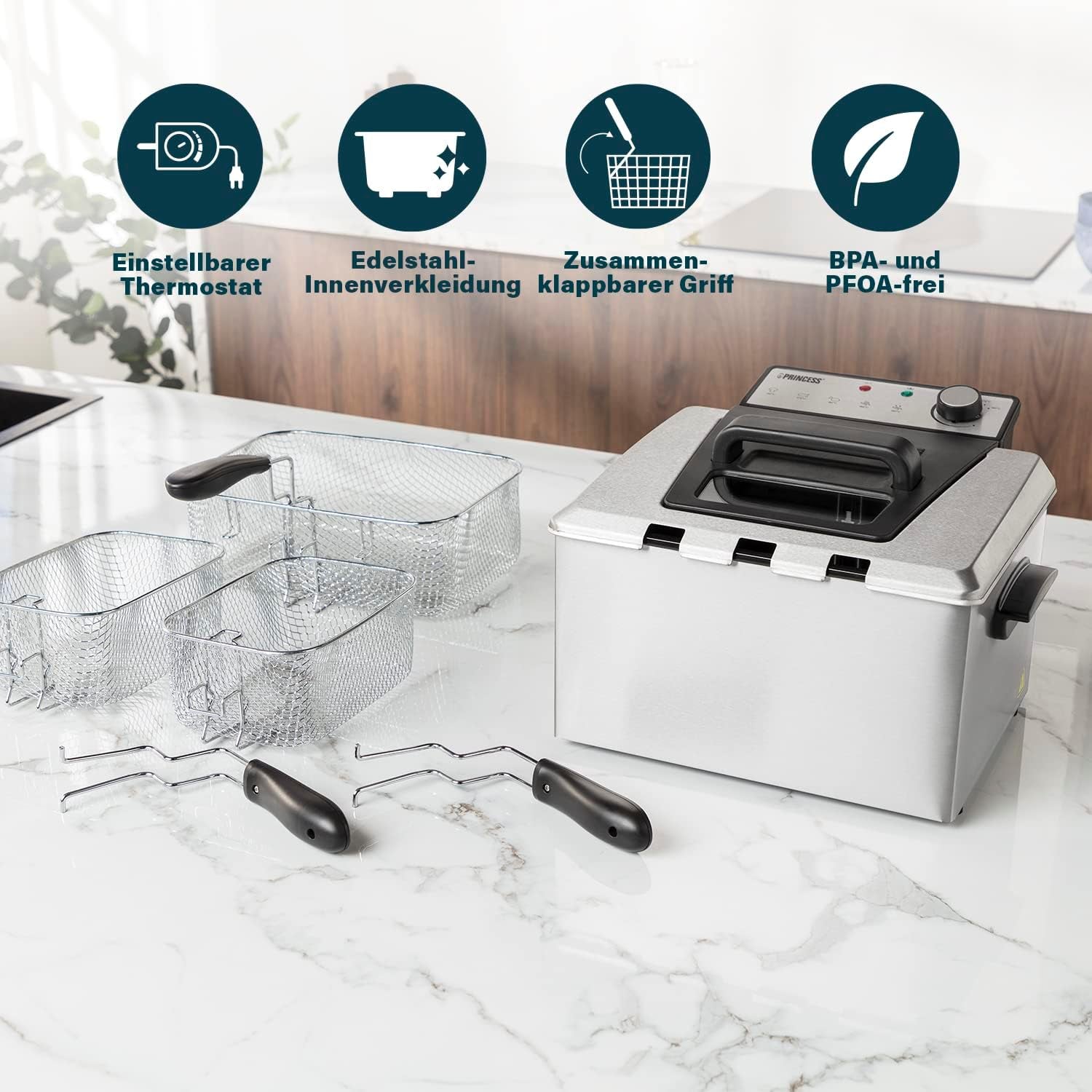Friggitrice Princess, varie dimensioni Elettrodomestici Naty Shop