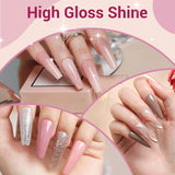 Modelones Set Smalti Gel per Unghie 35 Pezzi, Set Smalti Gel UV con Lampada da 48 W, Set Smalti Gel per Unghie Nude Marrone Bianco Rosa, Set Smalti Gel UV con Base Top Coat Set per Unghie