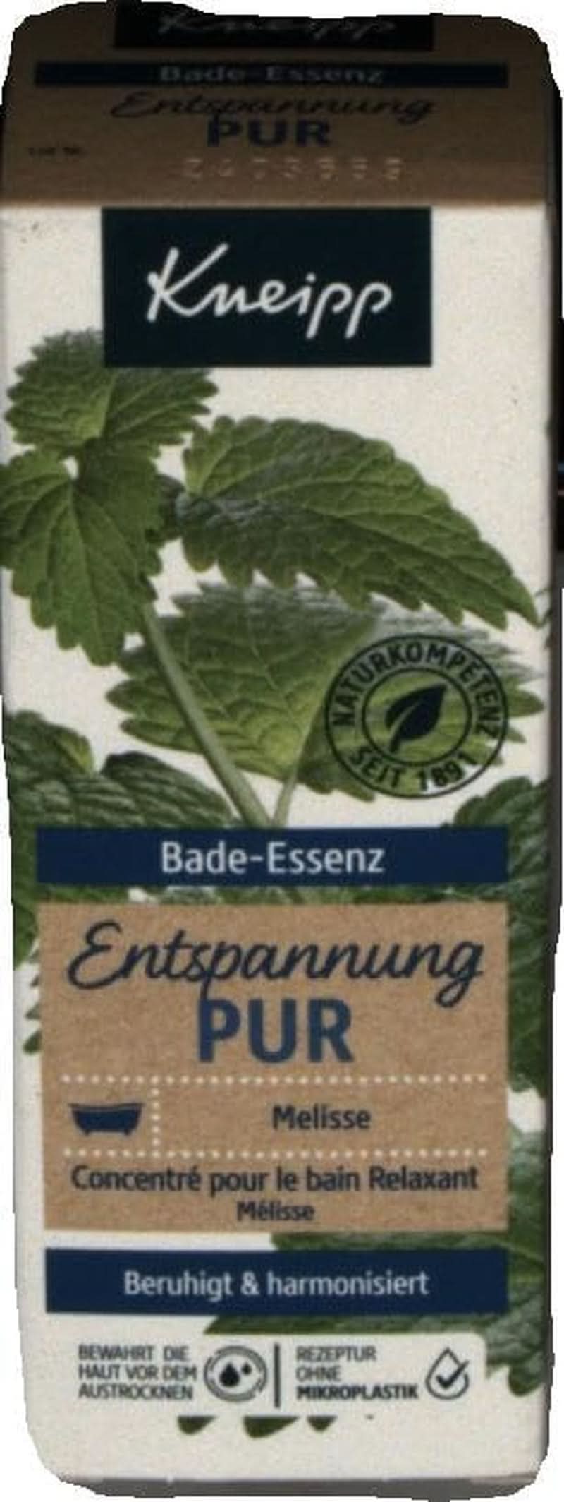 Kneipp Bade, olio da bagno con olio essenziale naturale di melissa indiana ed estratto di melissa, 100 ml Naty Shop