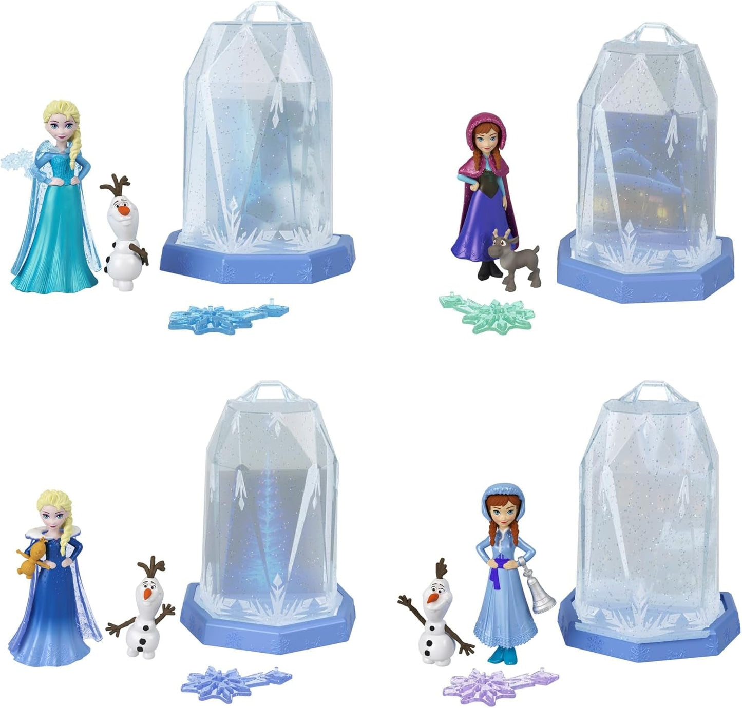 Mattel Disney Frozen Ice Reveal Squishy Ice Gel Doll e 6 sorprese, incluso il personaggio di Friends e accessori (le bambole possono variare) HRN77 Naty Shop Dolls